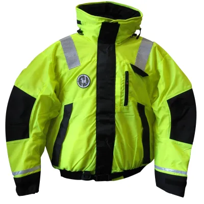 First Watch CW46484 - First Watch AB-1100 Flotation Bomber Jacket - Hi-Vis YellowB