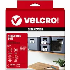 VELCRO USA VEK 91823 - VELCRO Sticky Back 34in Circles Black 200 ct - 0.75 Diameter