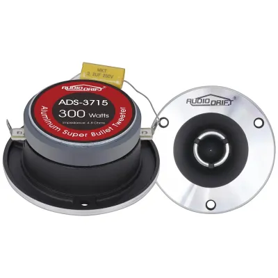 Audiopipe ADS3715 - Audio Drift 3.75 Aluminum Super Bullet Tweeter - 300W (Pair)