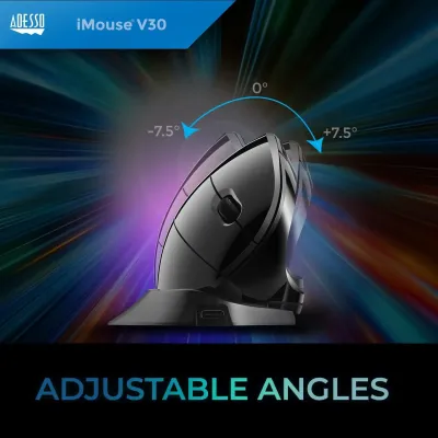 Adesso iMouseV30 - Ergonomic Adjustable Vertical Mouse