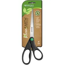 ACME UNITED CORPORATION ACM 13138 - Westcott KleenEarth 9 Straight Scissors - 3.75 Cutting Lengt
