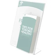 DEFLECTO DEF 590501 - Deflecto 4 Pocket Slanted Plastic Sign Holder - 11 Width x 8