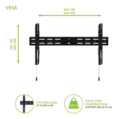 Kanto PF400 - Low-Profile TV Wall Mount PF400