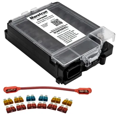 Maretron CBMD12-R - 12 Circuit Bypass Module NMEA 2K wFuse Pack & Jumper Wire