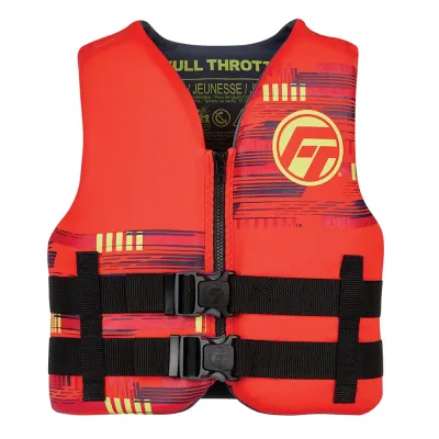 Full Throttle 142100-100-002-26 - Youth Rapid-Dry Life Jacket - Red