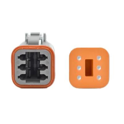 BlueWater DT06-6S - 6 Position Female Deutsch Connector wWedge Lock