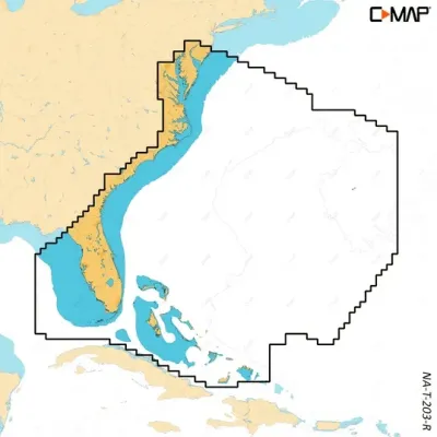 C-MAP M-NA-T-203-R-MS - C-MAP Reveal X Coastal Chesapeake Bay to the Bahamas microSD