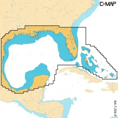 Lowrance M-NA-T-204-R-MS - C-MAP Reveal X Coastal Gulf of Mexico and Bahamas microSD