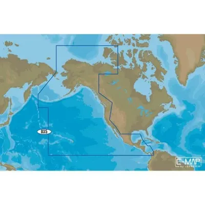 Lowrance M-NA-D035-MS - C-MAP M-NA-D035 4D microSD Pacific Coast Panama to Alaska Co