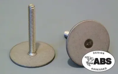 Weld Mount ST125-1024-24SS - Weld Mount 1.50in Tall 10 ST125-1024-24SS SS Stud 1.25in Bas