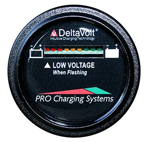 Pro Charging Systems BFGWOV48V - Pro Charging Eagle Performance Battery Fuel Gauge 48v Round