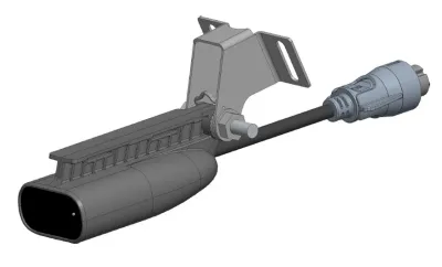 Navico Group 000-16284-001 - Lowrance Splitshot 8-Pin Transom Transducer with 20ft Cable 