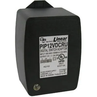 PANAMAX PIP12VD-CRU - PLUG-IN 12 VDC POWER SUPPLY, EISA COMPLIANT, AUTO-RESETTING 