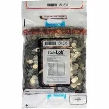 CONTROLTEK CNK 585097 - ControlTek CoinLOK Plastic Coin Bags - 14.50 - White - Plast