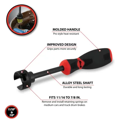 PERFORMANCETOOL W158C - Performance Tool Brake Spring Tool