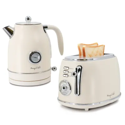 MegaChef MC-BTBK-GC - MegaChef 1.8 Quart Electric Tea Kettle and 2 Slice Toaster C