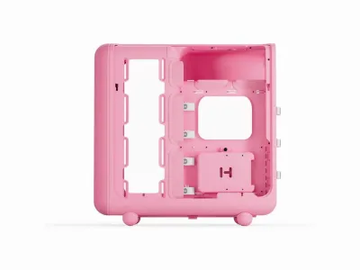 HYTE CS-HYTE-X50G-SM - HYTE X50 Mid-Tower ATX Case - Strawberry Milk