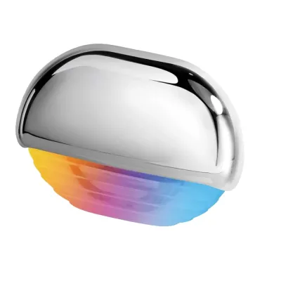 Hella Marine 958126541 - Hella Marine Apelo RGB Step Lamp - Chrome Cap