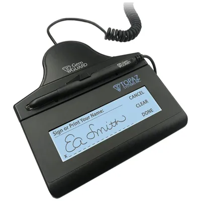 TOPAZ SYSTEMS T-LBK462-HSX-RG - Topaz SigGem LCD Signature Pad with USB Cable