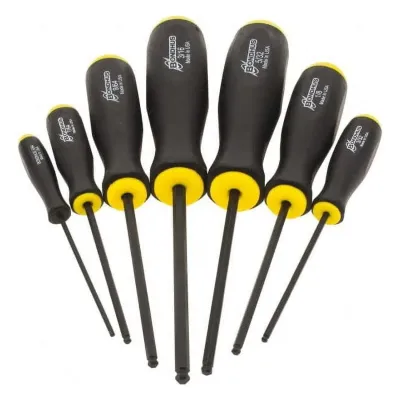 BONDHUS CORP 10645 - Bondhus Balldriver SAE HEX Ball End Screwdrivers 564 to 316 