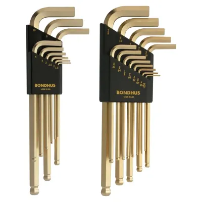 BONDHUS CORP 20899 - Bondhus GoldGuard Plated Balldriver MetricSAE Ball End HEX L