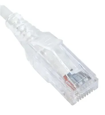Cablesys ICC-ICPCSH03WH - PATCH CORD, CAT 6 SLIM CLEAR SR 3FT WH