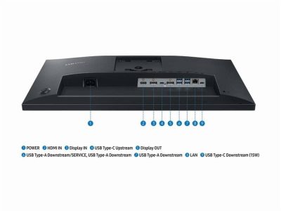 SAMSUNG S24F434UAN - 24-inch IPS LCD Monitor with Adjustable Stand and USB Hub