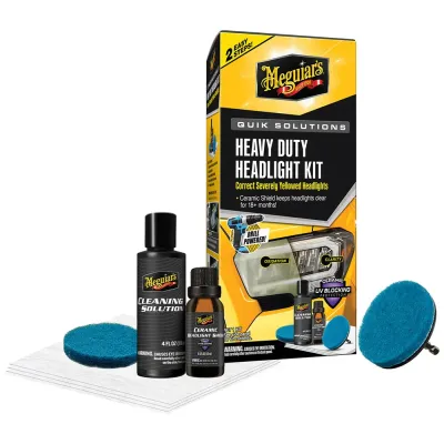 Meguiars G55265 - Meguiars Quik Solutions Heavy Duty Headlight Kit
