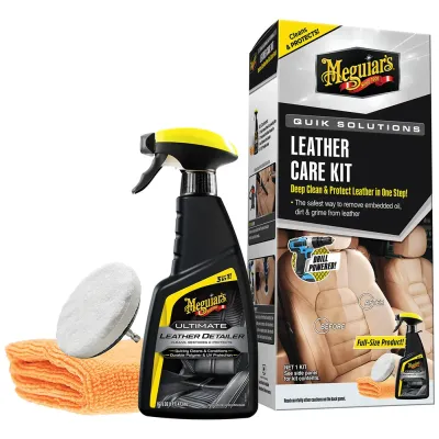 Meguiars G55266 - Meguiars Quik Solutions Leather Care Kit