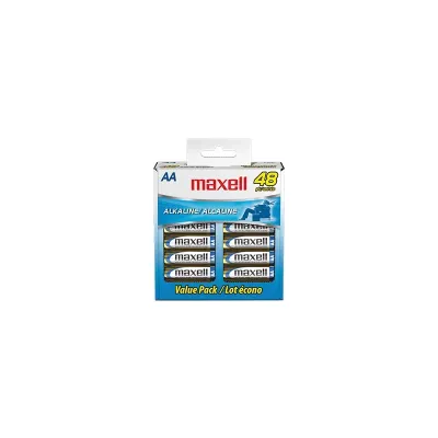 MAXELL 723443 - Maxell AA Alkaline Batteries, 48 Count