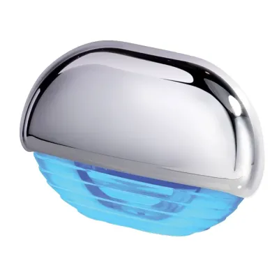 Hella Marine 958126131 - Hella Marine Blue LED Easy Fit Step Light - Polished 315 Sta