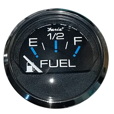 Faria Beede Instruments PEJAS14091 - Faria Chesapeake Black 2 Fuel Level Gauge (E-12-F)