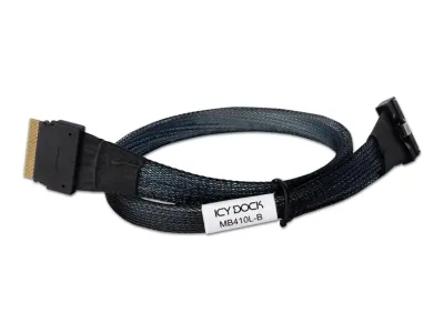 Icy Dock MB410L-B - ICY DOCK 0.5M SlimSAS 8i SFF-8654 Cable for Storage Solution