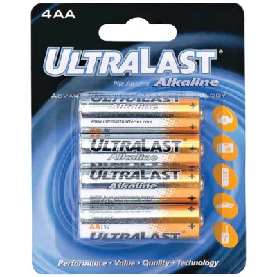 ULTRALAST ULA4AA - 4PK 1.5 AA BATTERY