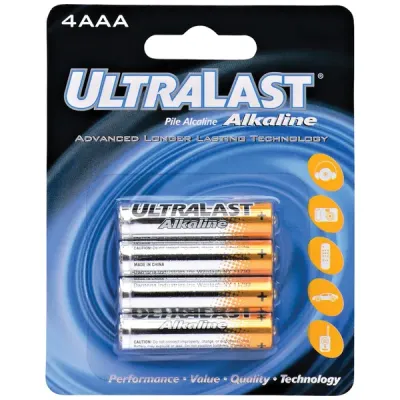 ULTRALAST ULA4AAA - 4PK CARDED AAA BATT