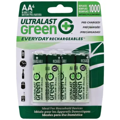 ULTRALAST ULGED4AA - 4PK CARDED AA BATTERIES