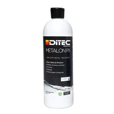 DiTEC Marine Products W8-HKPU-WCKS - DiTEC METALON PX Multi Surface Metal Cleaner & Polish - 8oz