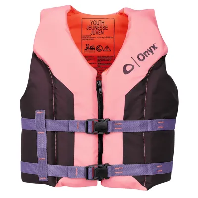 Onyx Outdoor 121000-105-002-26 - Onyx Shoal All Adventure Youth Life Jacket - Pink