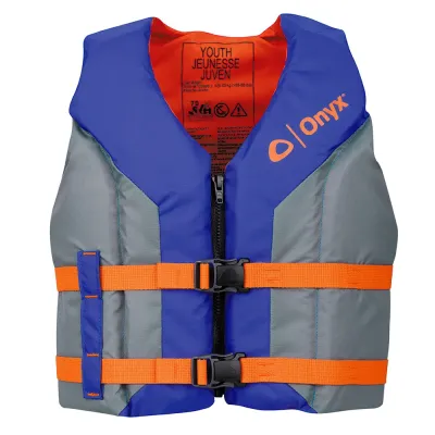 Onyx Outdoor 121000-500-002-26 - Onyx Shoal All Adventure Youth Life Jacket - Blue