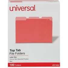 Universal Products UNV 10503 - Universal Deluxe 13 Tab Cut Letter Recycled Top Tab File Fol