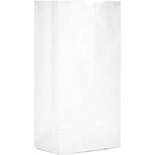 AJM PACKAGING CORP. AJM WB04NP5CES - AJM Paper Grocery Bags - Bleached Kraft - Paper - Grocery, S