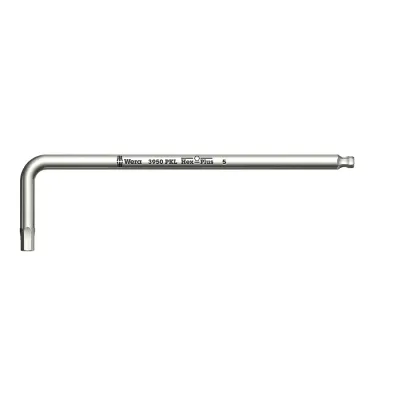 WERA 05022705001 - Wera 3950 PKL Stainless Long Arm Ballpoint Hex Key - 5.0mm