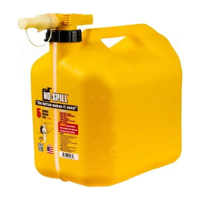 NOSPILL 1467 - No-Spill 5-Gallon Diesel Can Yellow with ViewStripe Stripe