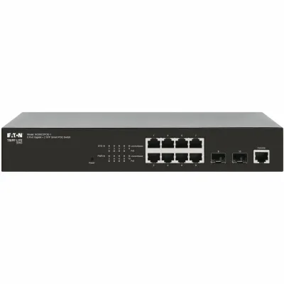 Eaton Tripplite NGS8C2POE-1 - 8PT GIGABIT POE+ WEB-MANAGED LAYER 2 NETWORK SWITCH, 2 SFP P