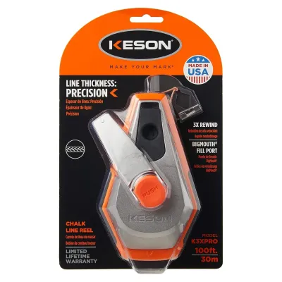 KESON K3XPRO - Keson Chalk Line Reel with 3X Rewind - 100 ft.