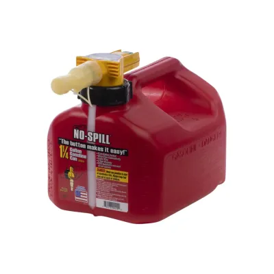 NOSPILL 1415 - No-Spill 1.25-Gallon Gas Can Red with ViewStripe Stripe