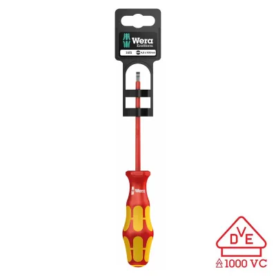 WERA 05100000001 - Wera VDE Insulated Screwdriver 160I, 0.4x2.5x80mm