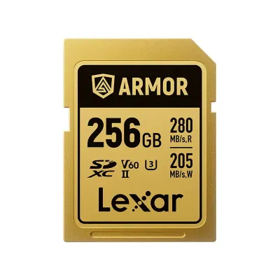Lexar LSDAMGL256G-RNNNG - LEXAR, PROFESSIONAL, ARMOR GOLD, 256GB, SDXC UHS-II