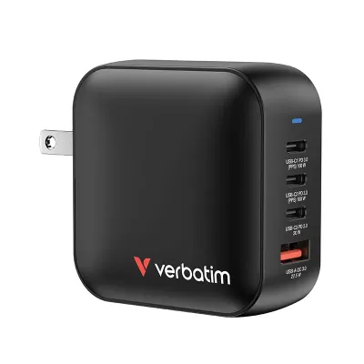 VERBATIM 32231 - Verbatim 100W 4-Port Mini GAN Charger