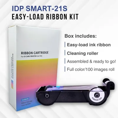 IDP 900910 - IDP ID Printer Easy-Load Color Ribbon Kit YMCKO 100 Prints